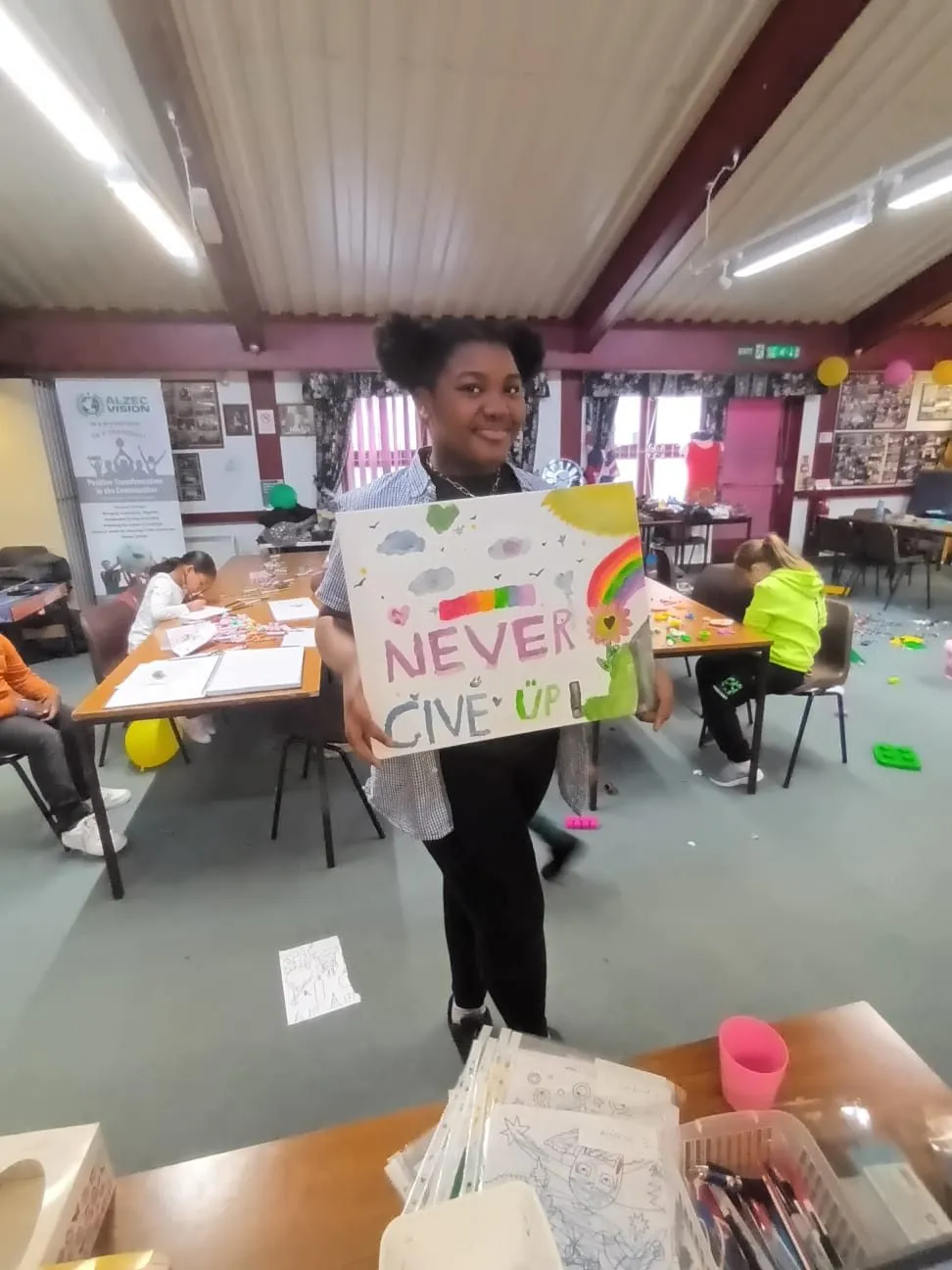 Learners taking part in a MEG classroom activity